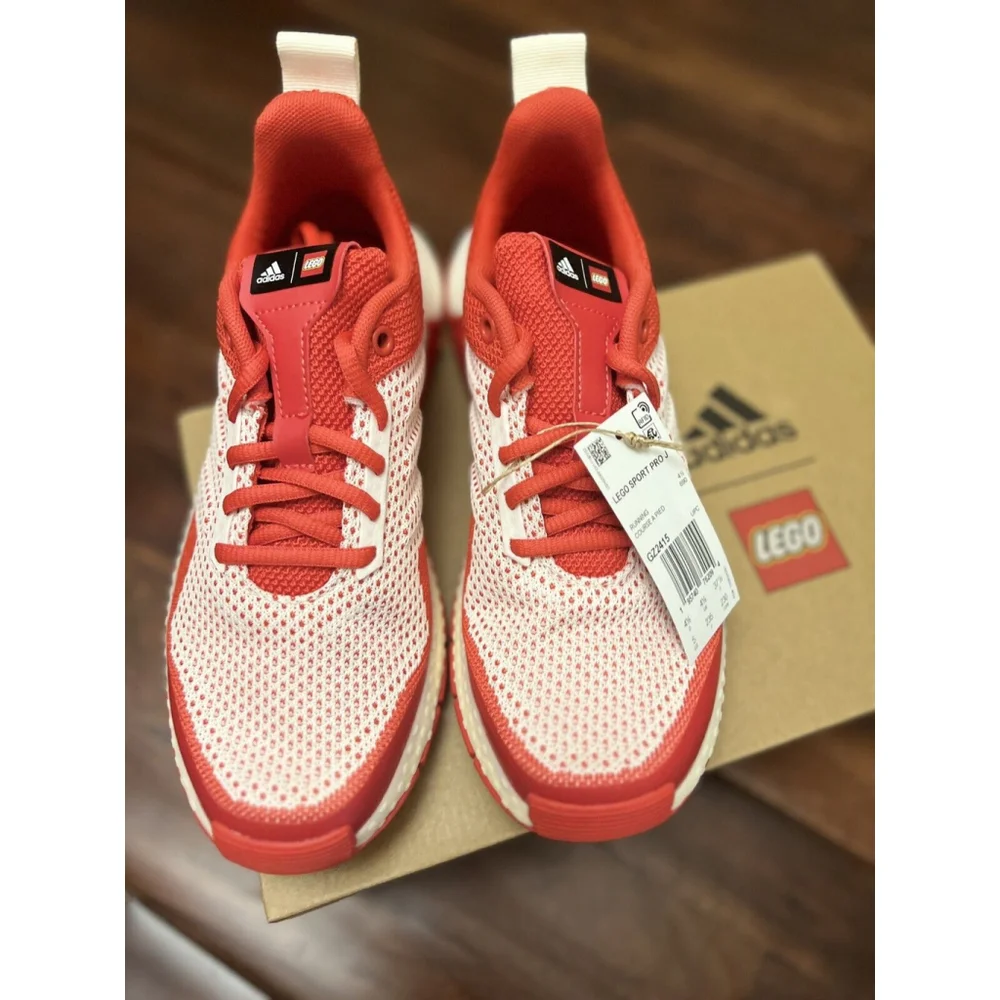 adidas X LEGO Sport Pro Kids Shoes, Youth Unisex Boy's Girl's Red/White Youth 5